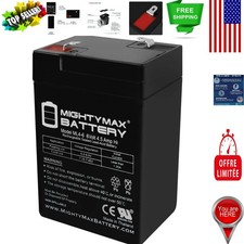 Compact Mighty Max 6 Volt 4.5AH SLA Battery - Spill-Proof and Lightweight Design