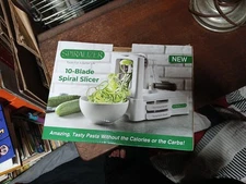 Vegetable Slicer Spiralizer 7Blade Strongest and Heaviest Spiral Slicer Open Box