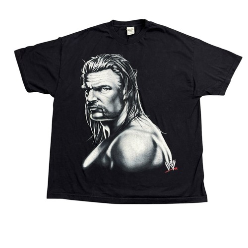 Vintage 90s WWE Triple H Wrestling T-Shirt Men’s XXL Black Graphic Print - Picture 1 of 9