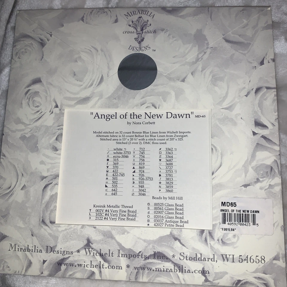 Mirabilia Cross-Stitch “Angel Of The New Dawn” By Nora Corbett - Image 4 of 4