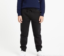 Boys Fleece Jogger Pants Size XS 4-5 Years Sweatpants Black NWT