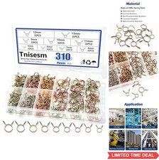 Spring Clips Assortment Kit 310Pcs 9 Size 5-13mm Fuel Line Hose Clamps for