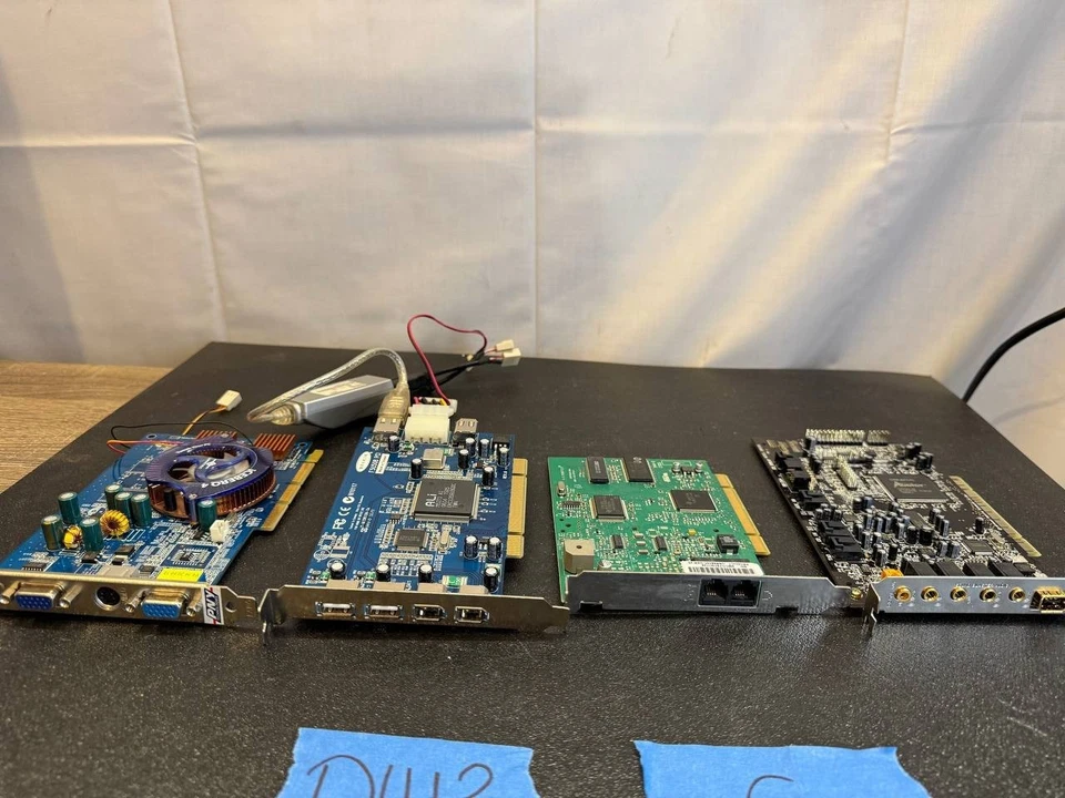 Vintage PNY FX5500 & Creative Audigy 2 ZS + Belkin F5U508 + USR 5610C – Untested - Image 2 of 4