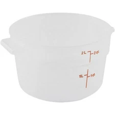 Cambro RFS2PP190 2-Qt. Round Polypropylene Food Storage Container - Camwear