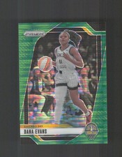 2024 Panini Prizm WNBA #72 Dana Evans Green Pulsar Prizms #/25