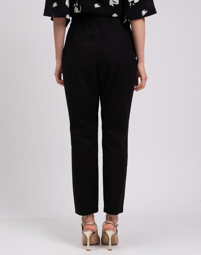 RRP €325 DIANE VON FURSTENBERG Reggie Trousers US12 UK16 IT48 XXL Black Cropped - Picture 5 of 6