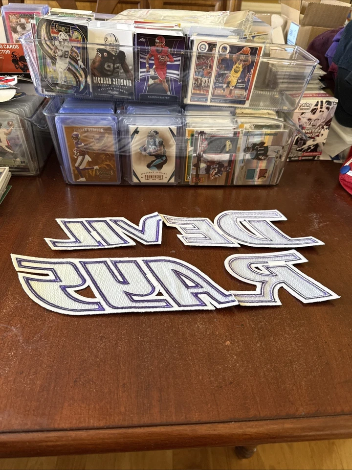 Tampa Bay Devil Rays AUTHENTIC JERSEY CHEST PATCH TACKLE TWILL LETTERS 4 Pc 12” - Image 2 of 2