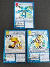 Digimon Card Old Lot WarGreymon Agumon Veemon Bo-437 Bo-421