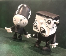 Pair of dKILLER PANDA/SD Toys MONSTER THEATER Figures FRANKENSTEIN & THE BRIDE