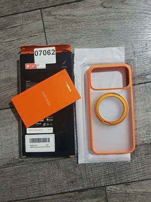 TORRAS Rotate Magnetic Stand Case for iPhone 17 Pro Max 6.9'', MagSafe, Orange 