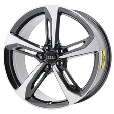 21" Audi RS7 Wheel Rim Factory OEM 58939 2014-2018 Machined Grey