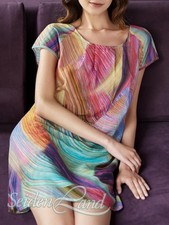 Baumwolle Batist Sommer Kleid JETTE türkis p...