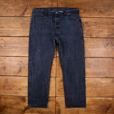 Vintage Levis 501 Jeans 40 x 33 Dark Wash Straight Blau Red Tab Denim