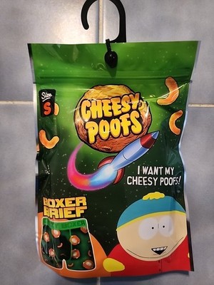 Crazy Boxer Brief Cheesy Poofs Mens S South Park Cartman Gift Bag South Park New
