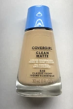 COVERGIRL Clean Matte Liquid Foundation 510 Classic Ivory New Sealed
