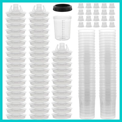Master Paint System 6oz Disposable Cup Kit - 50 Liners & Strainers for Painters