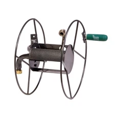 Hose Reel Mounts - Compact and Versatile Garden Hose Holder with Swivel and M...