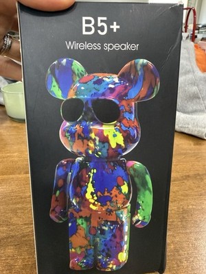 B5+WIRELESS Bluetooth Speaker Bear Multicolored New Open Box