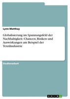 Lynn Matthay | Globalisierung Im Spannungsfeld Der Nachhaltigkeit. Chancen,...