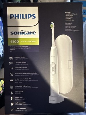 Philips Sonicare ProtectiveClean 6100 HX6877 Tooth Brush - White