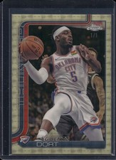 Marketplace image: 2025-26 Topps Chrome #177 Luguentz Dort SuperFractor 1/1