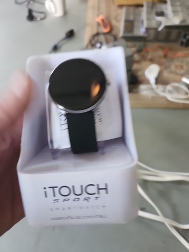 iTOUCH Sport Smart Watch Bluetooth Heart Rate Calorie Android IOS Black Rubber