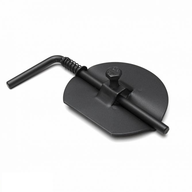 Throttle for 125/130mm Pipe Black Retrofit Installation Stove Stovepipe