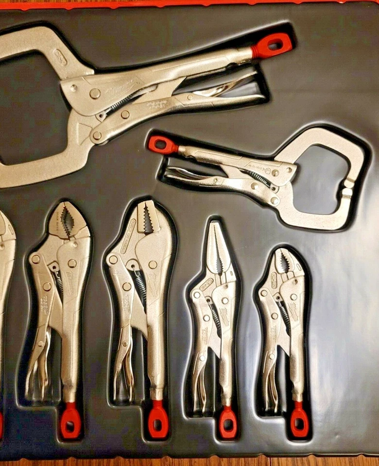 Juego de 10 alicates y abrazaderas de bloqueo maestro de bloqueo de par Milwaukee #48-22-3690 Foto 3 de 4