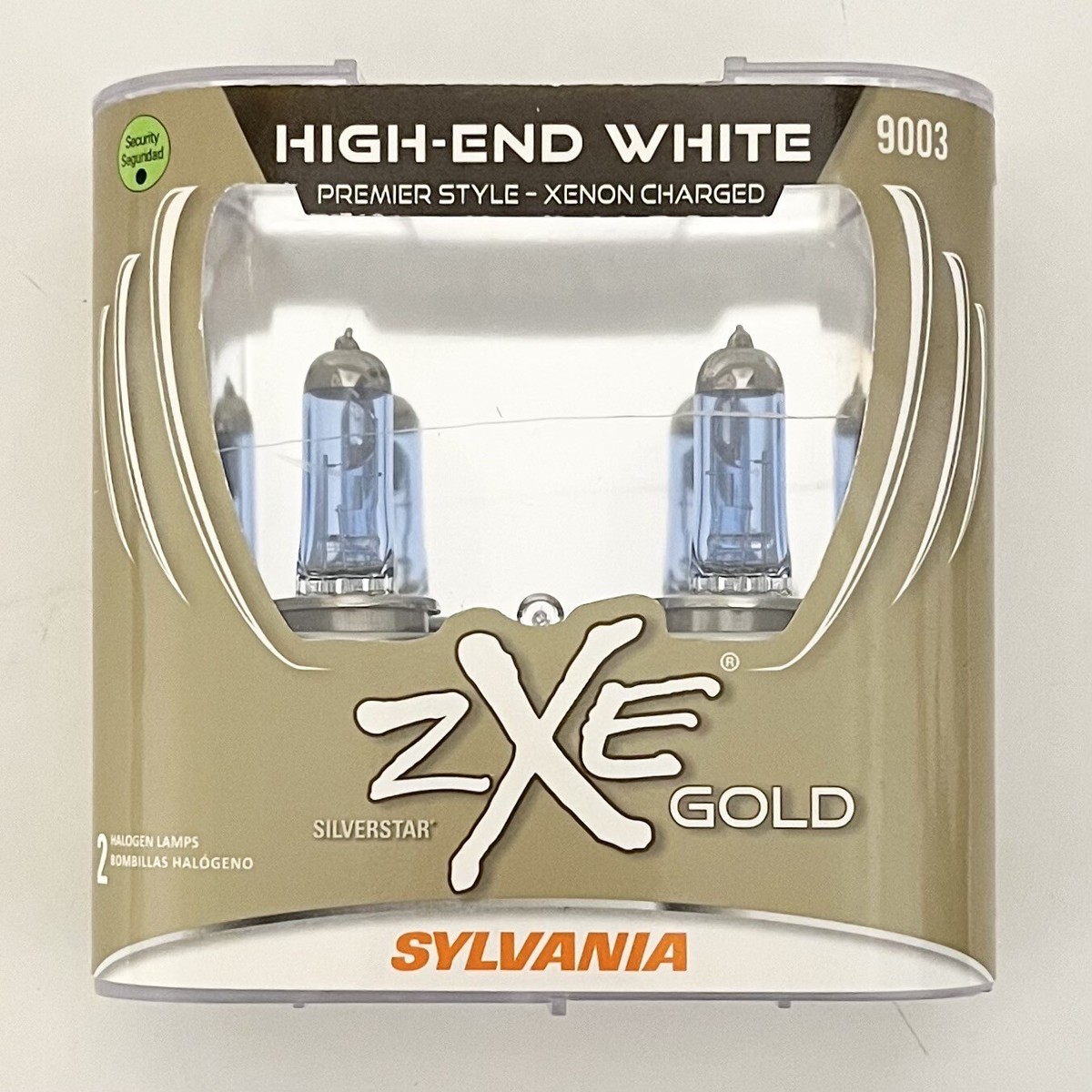 Parts 2fo Silver (ONE side 製品) Sylvania 9003 SilverStar zXe Gold Halogen Headlight Pair Set