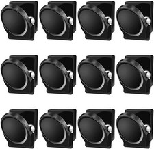 Lot de 12 pinces magn tiques en m tal pour r frig rateur et tableau blanc Noir
