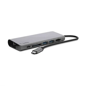 BELKIN USB-C MULTIMEDIA HUB 2 USB 1 HDMI ETHERNET 60W PC MAC *