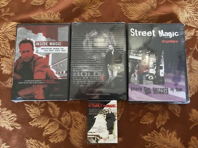 3 DVD Magic Lot Ellusionist - Inside Magic & The Bold Project 3 - Justin Miller,