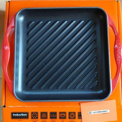 LE CREUSET Square Grill Pan Cherry Red 24cm | eBay