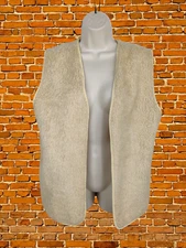 VINTAGE SIZE 2 CREAM GILET LINING JACKET THERMAWEAR CASUAL WAISTCOAT WOMENS