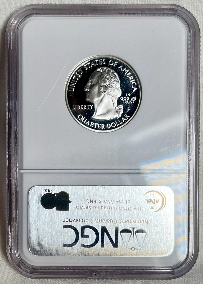 2007-S Silver Wyoming NGC PF70 Ultra Cameo 50 States Washington Quarter Perfect! - Image 2 of 2