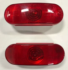 Triton 03526 Red Incandescent Oval Tail Light - 2 Pack