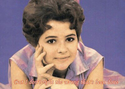 Brenda Lee Close-up 1960s Portrait Photograph photo 5x7