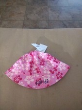 Girl's Toddler Multi-Colored Sun Hat SUNPOINT Brand One SIZE MOST TODDLERS NEW