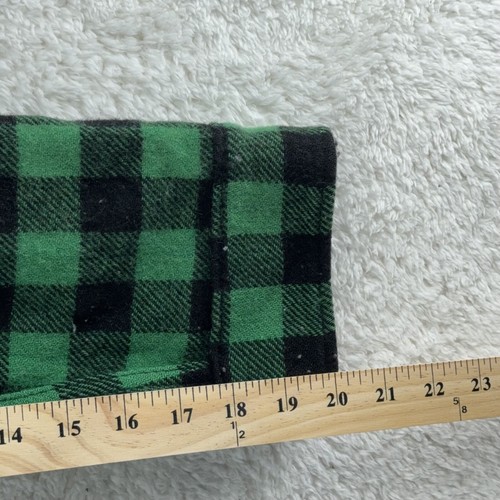 vintage WOOLRICH GREEN BUFFALO PLAID WOOL SHIRT FITS LIKE XS - Picture 9 of 9