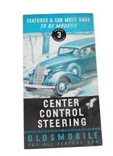 Vintage 1935 Oldsmobile Features Of The Modern Car Brochure 3 Center Steering Vintage 1935 Oldsmobile Features Of The Modern Car Brochure 3 Center Steering