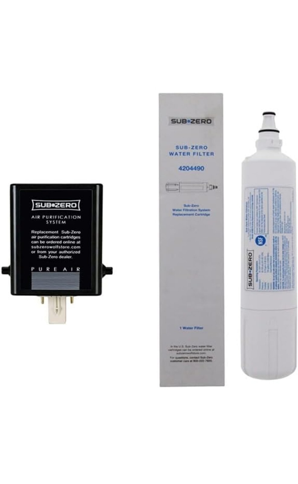 SubZero Refrigerator Replacement Water and Air Filter Combo 4204490