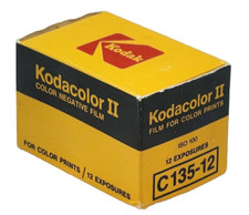 Kodak Kodacolor II C 135-12 Color Film 12 Exposures Sealed Expired