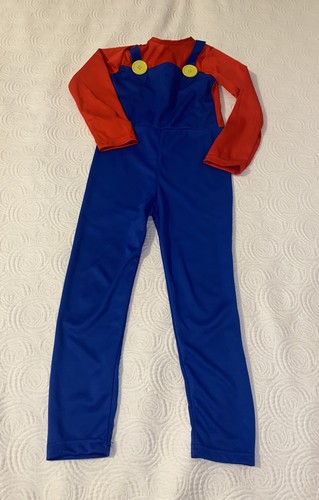 Boys Super Mario Costume With Zipper Comes With Hat Size Small - Picture 2 of 10