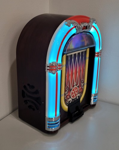 Altoparlante retrò Ion Jukebox Dock - 30 pin iPhone iPod testato funziona IN SCATOLA PULITA - Foto 11 di 19