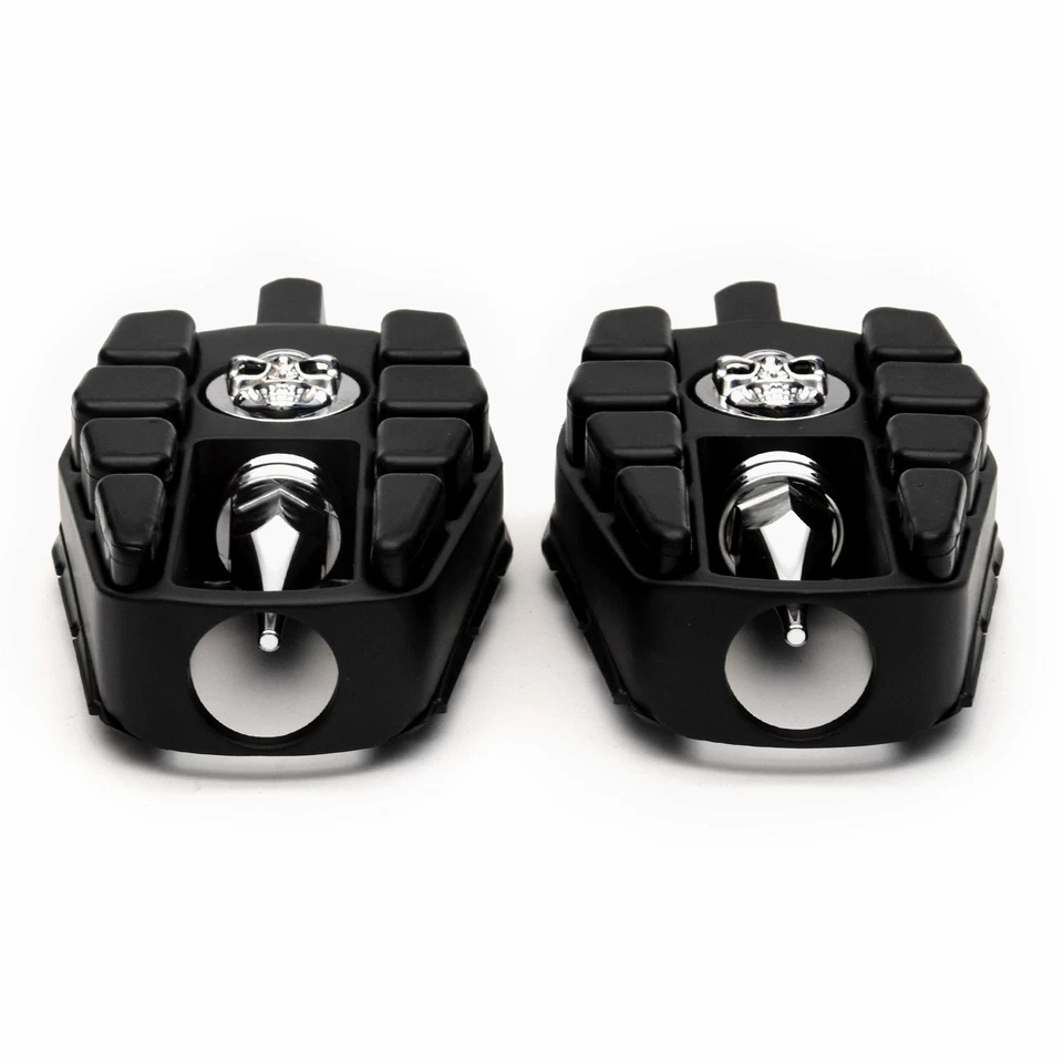 Clavijas de pie calavera negras para Harley Davidson VRSCF V-Rod Muscle 2009-2017 Foto 4 de 4