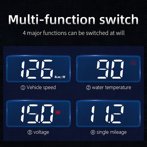Multi-function HUD Mirror Car Head Up Display Speed Projector Security System s - Picture 8 of 12