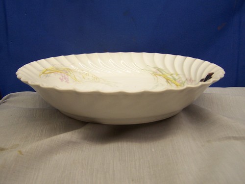 HAVILAND "MEADOW VISITORS" LARGE 9" COUPE SOUP BOWL 1879-1880 BLANK 413 - Picture 4 of 7