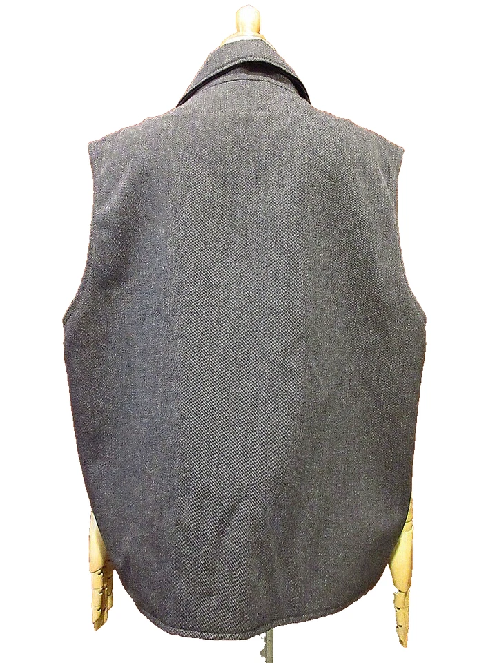 Filson Whipcord Western Vest Medium Gray Style 10064 XL Made in USA - Image 2 of 4