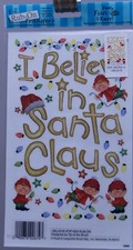 E-Z Rub-On I Believe in Santa Clause Transfer Scrapbook NEW