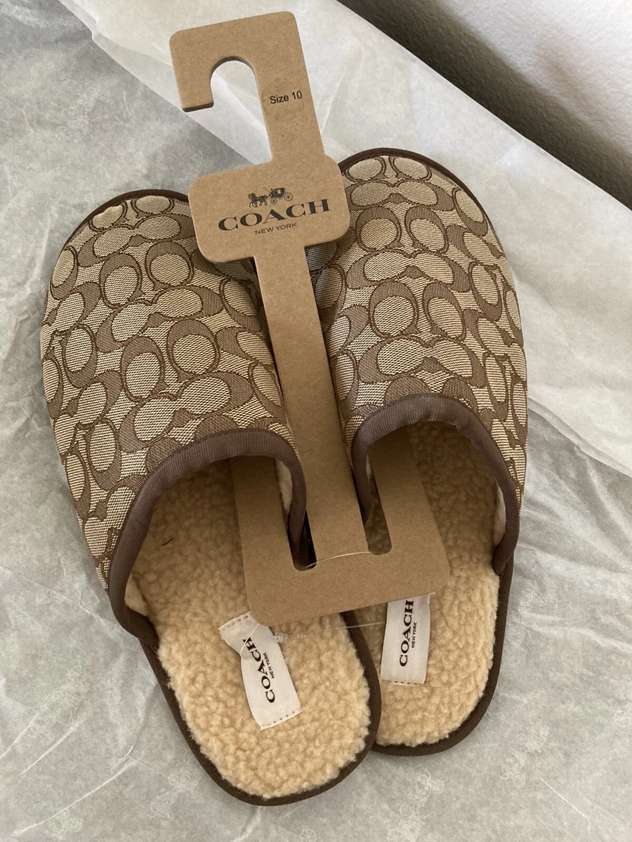 Coach slippers for men hot sale